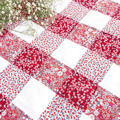 Alice Caroline Pink & Red Gingham Quilt Kit