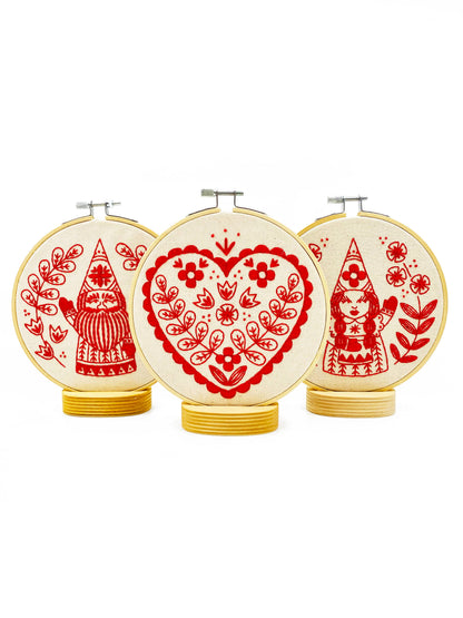 Hook, Line & Tinker Nordic Heart Complete Embroidery Kit