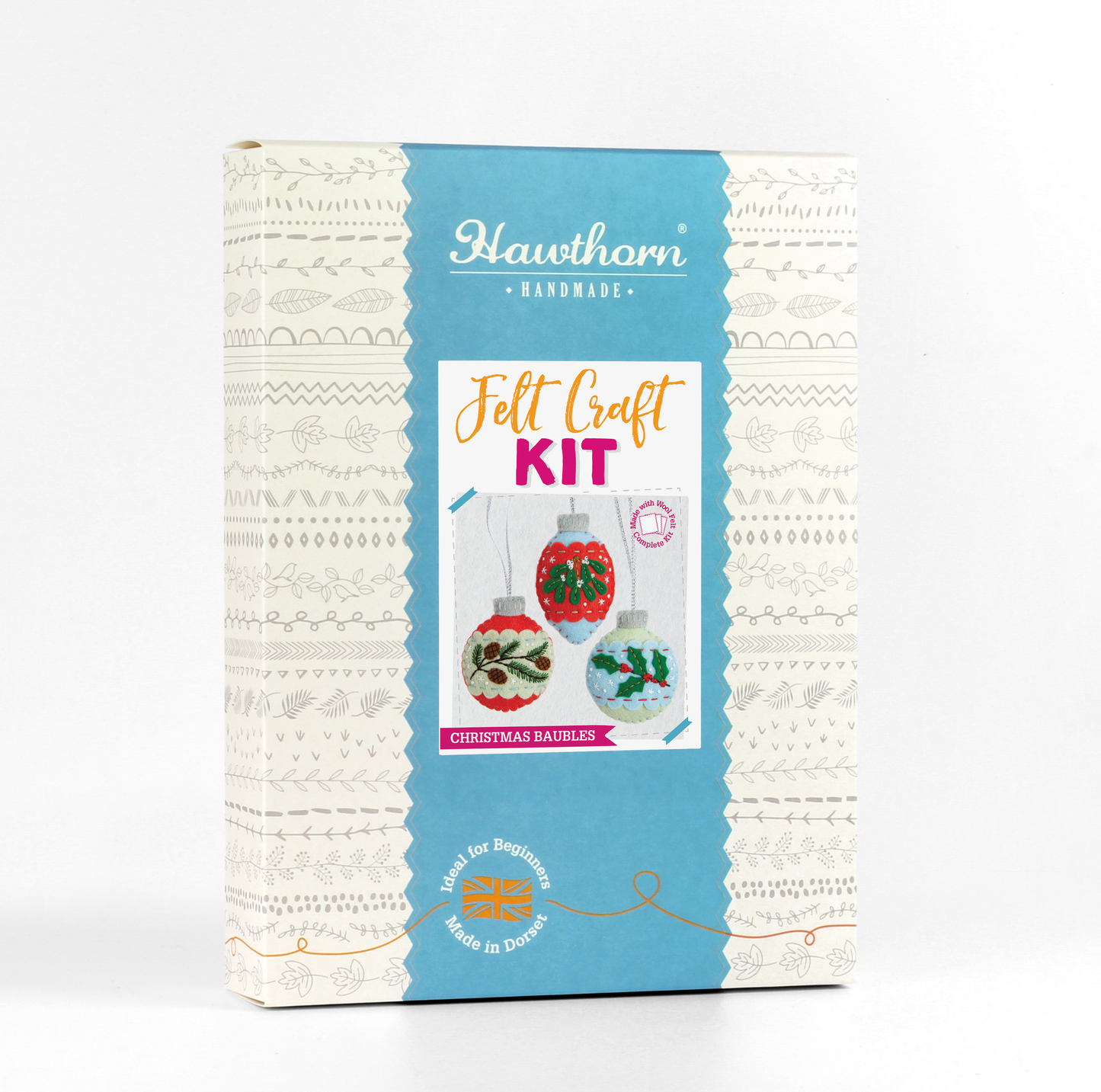 Hawthorn Handmade Christmas Baubles Felt Craft Kit