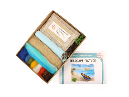 The Makerss Seascape Picture Needle Felt Kit