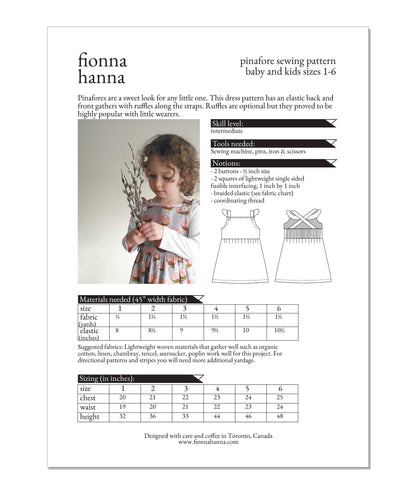 Fionna Hanna Pinafore Ruffle Dress for Children