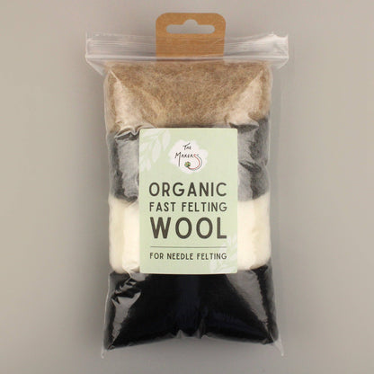 The Makerss Organic Fast Felting Wool Mix for Needle Felting