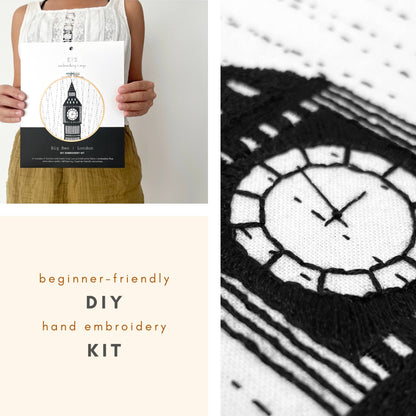 Embroidery and Sage Big Ben London Embroidery Kit