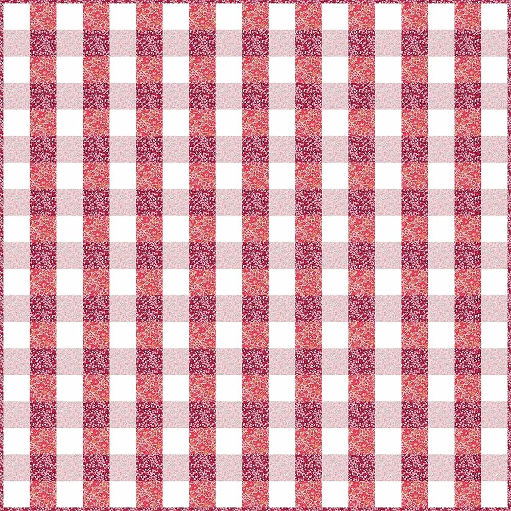 Alice Caroline Pink & Red Gingham Quilt Kit