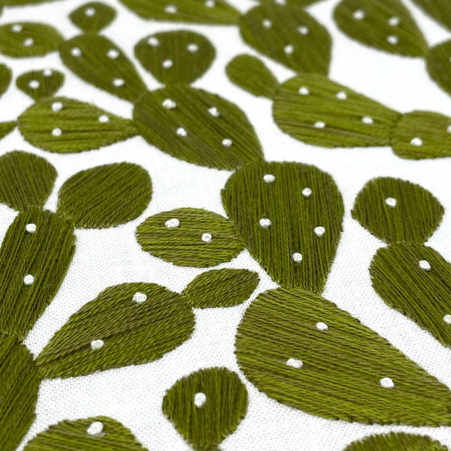 Embroidery and Sage Prickly Pears Embroidery Kit