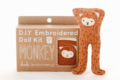 Kiriki Press Monkey Embroidery Kit