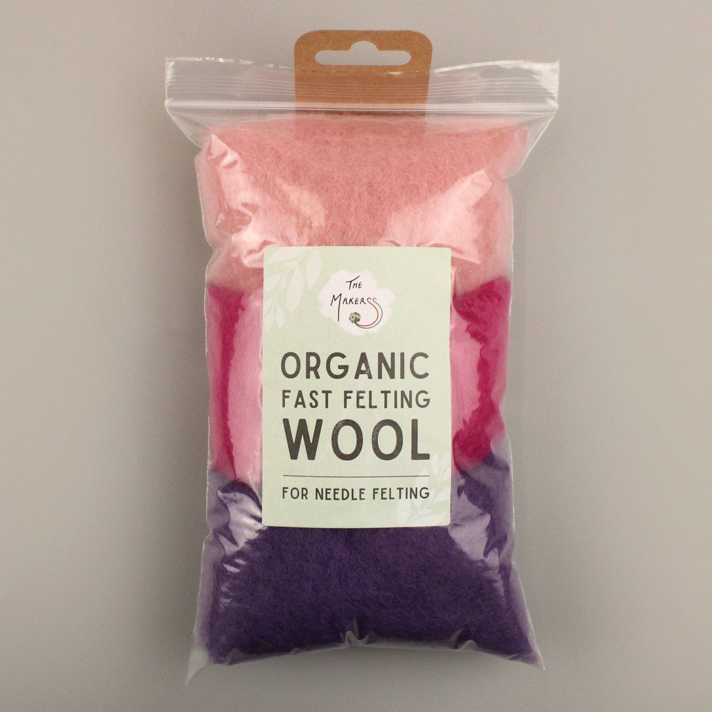 The Makerss Organic Fast Felting Wool Mix for Needle Felting