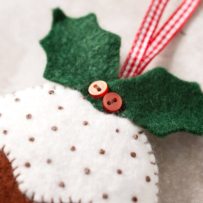 Corinne Lapierre Limited Christmas Pudding Felt Craft Mini Kit