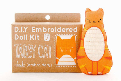 Kiriki Press Tabby Cat Embroidery Kit