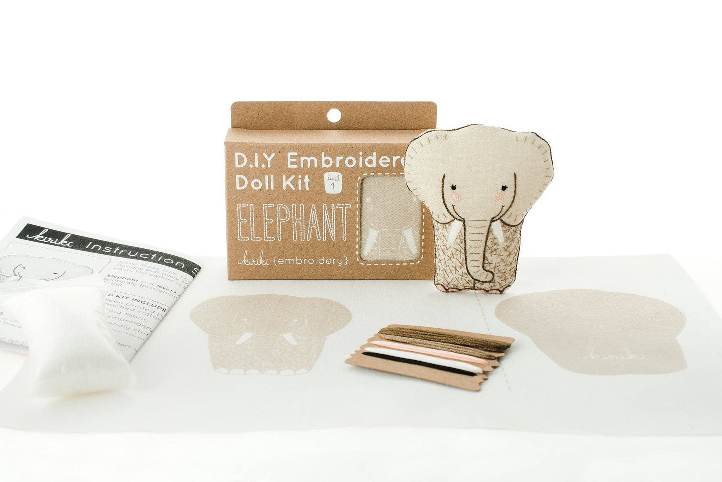 Kiriki Press Elephant Embroidery Kit