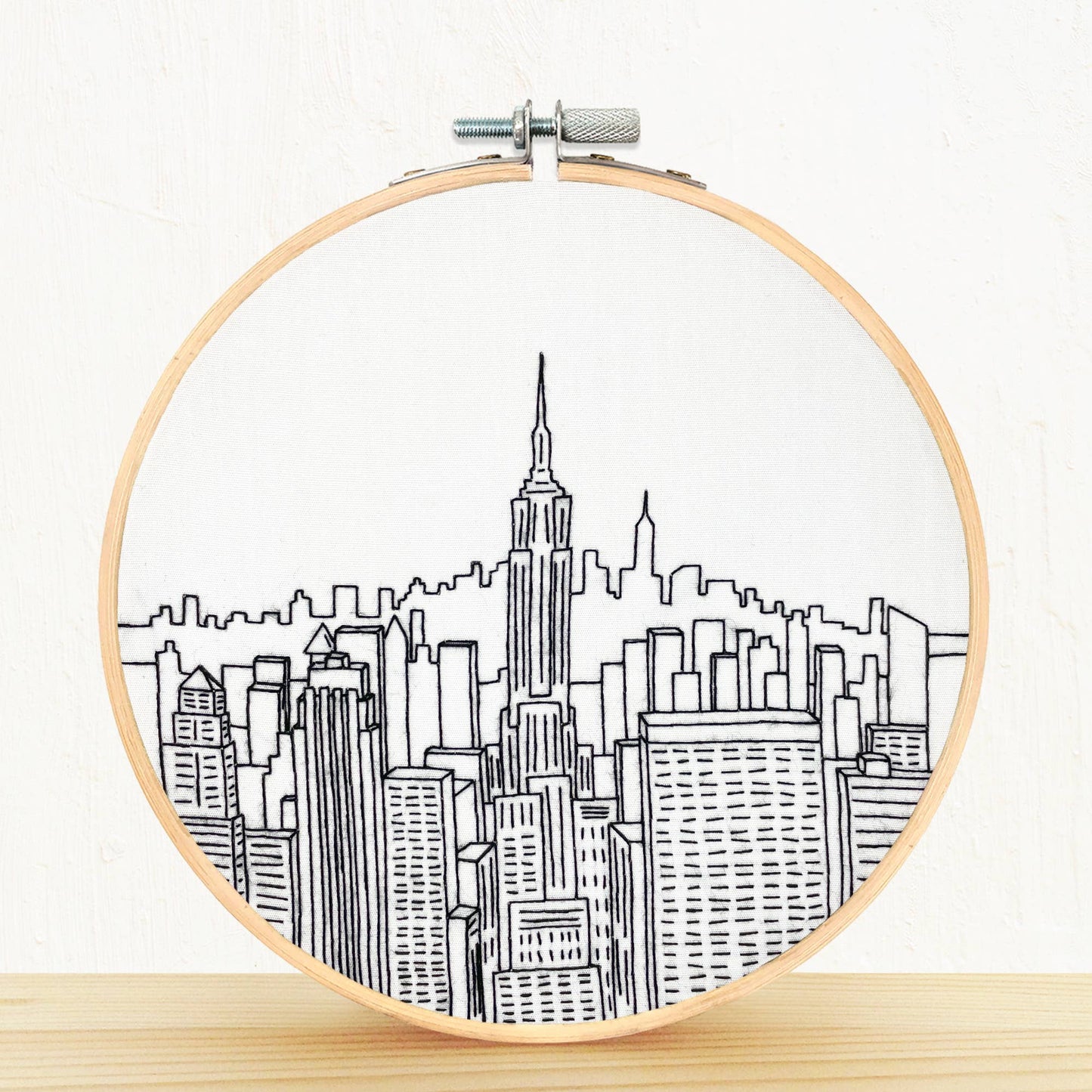 Embroidery and Sage Top of The Rock, New York City Embroidery Kit