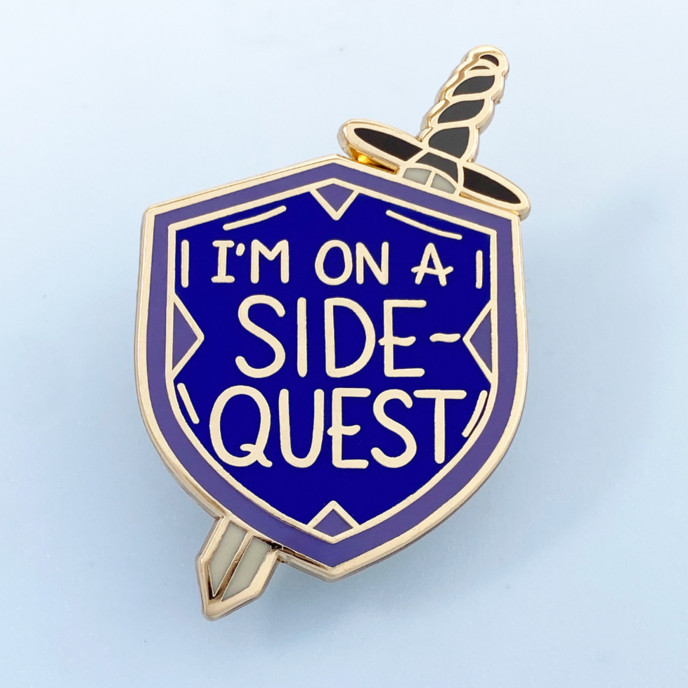 Jubly-Umph 'I'm On A Side Quest' Lapel Pin
