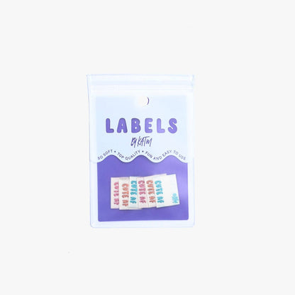 Kylie and The Machine 'Cute AF!' Woven Sewing Labels