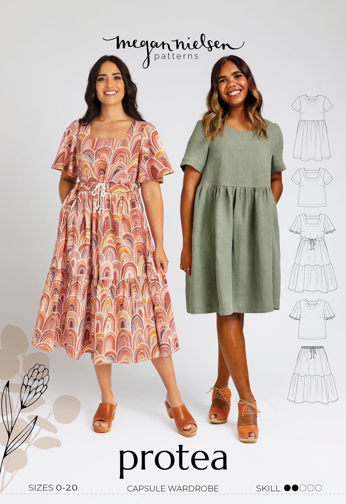 Megan Nielsen Protea Dress Capsule Wardrobe