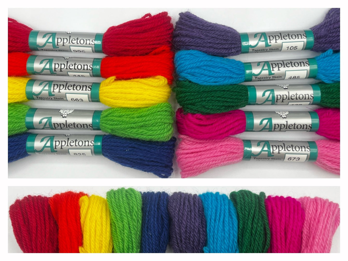 Appletons Tapestry 4 Ply Range (Rainbow Colours)