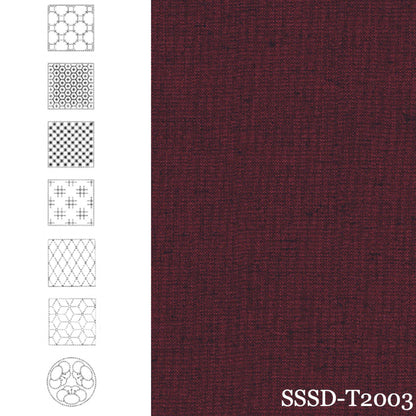BeBe Bold Seven Sashiko Patterns (Red)