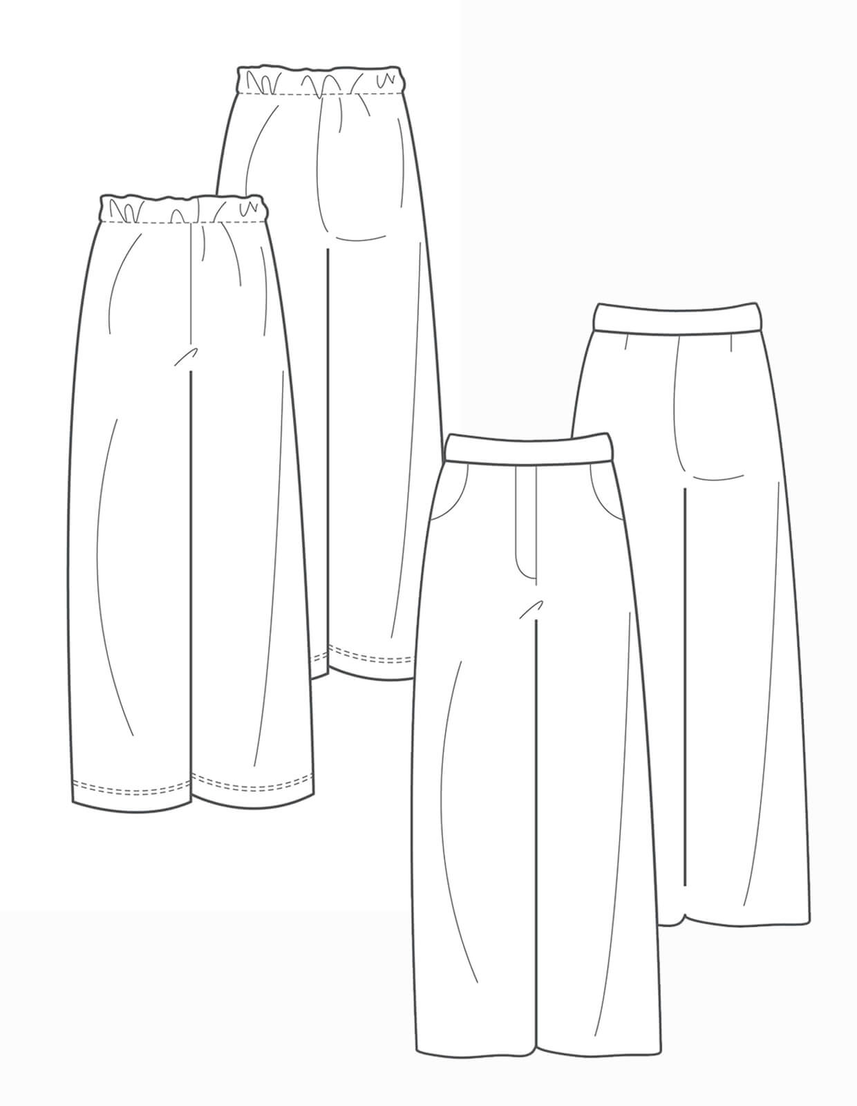 The Maker's Atelier Wide-Legged Trouser PDF Pattern