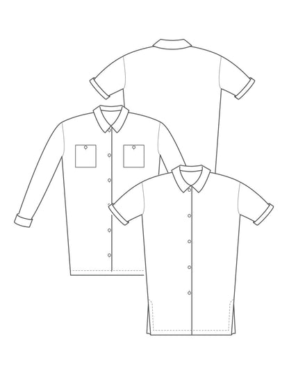 The Maker's Atelier The Oversized Shirt Dress PDF Pattern