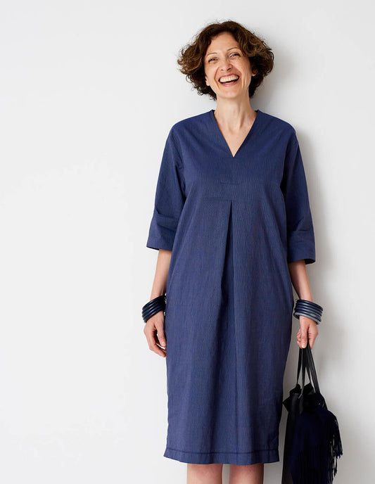 The Maker's Atelier V-Neck Shift Dress