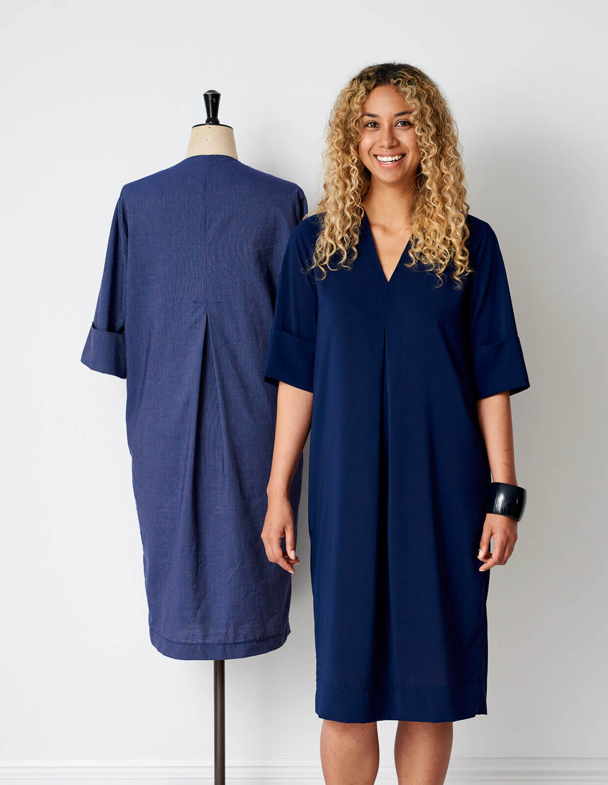 The Maker's Atelier V-Neck Shift Dress