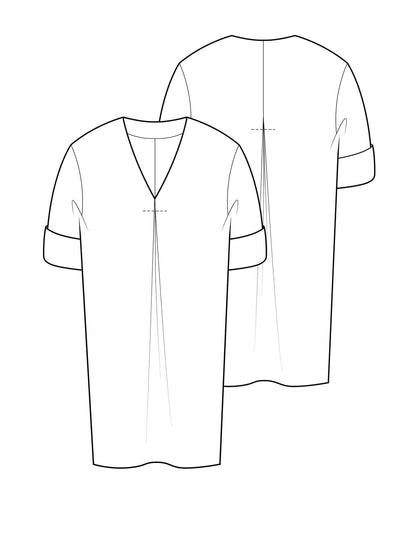 The Maker's Atelier V-Neck Shift Dress