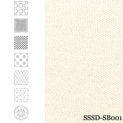 BeBe Bold Seven Sashiko Patterns (Ecru)