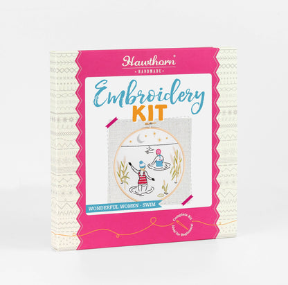 Hawthorn Handmade Wonderful Women Embroidery Kit (Wild Swimming)