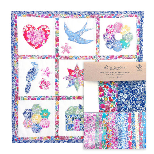 Alice Caroline Liberty Tana Lawn® Fabric Rainbow Mini Sampler Quilt Kit