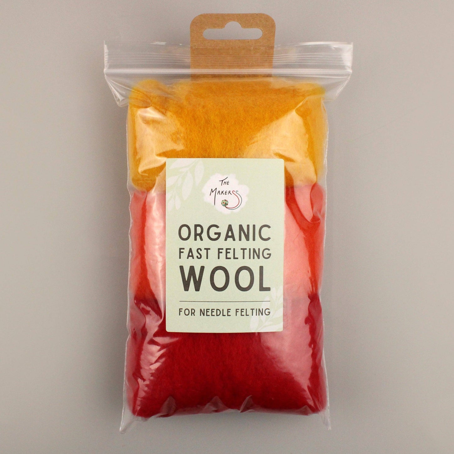 The Makerss Organic Fast Felting Wool Mix for Needle Felting