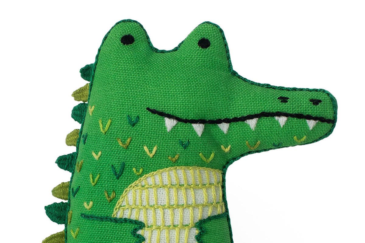 Kiriki Press Alligator Embroidery Kit