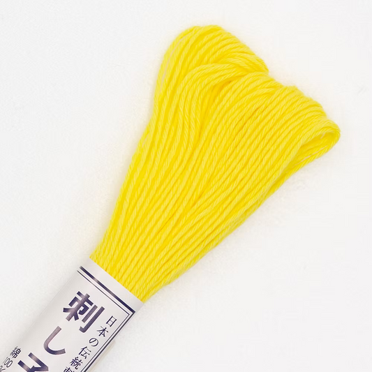 Olympus Sashiko Thread 20m (Lemon Yellow)