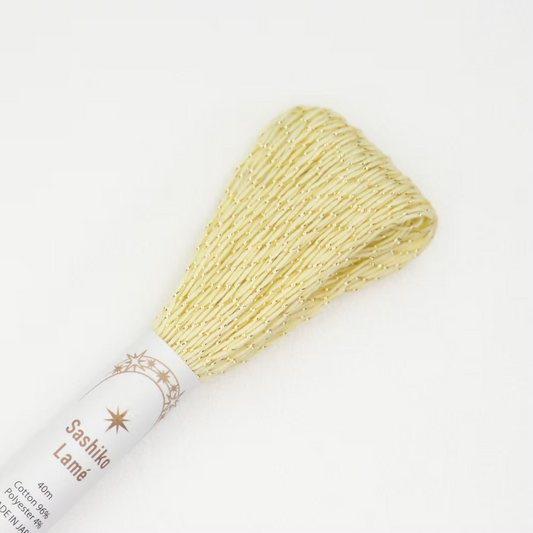 Olympus Sashiko Lame Thread (Lemon)