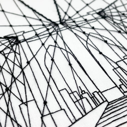 Embroidery and Sage Brooklyn Bridge, New York City Embroidery Kit