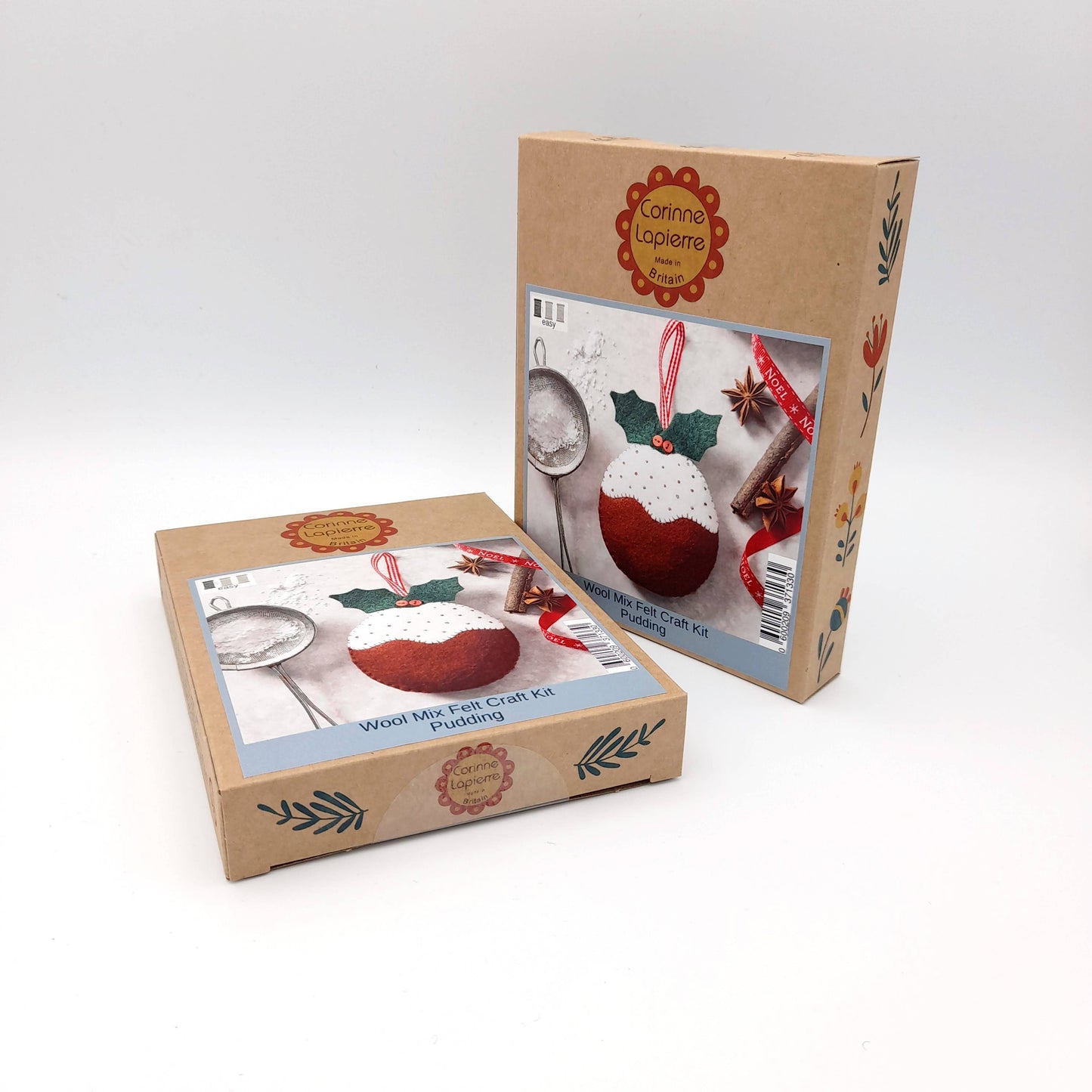 Corinne Lapierre Limited Christmas Pudding Felt Craft Mini Kit