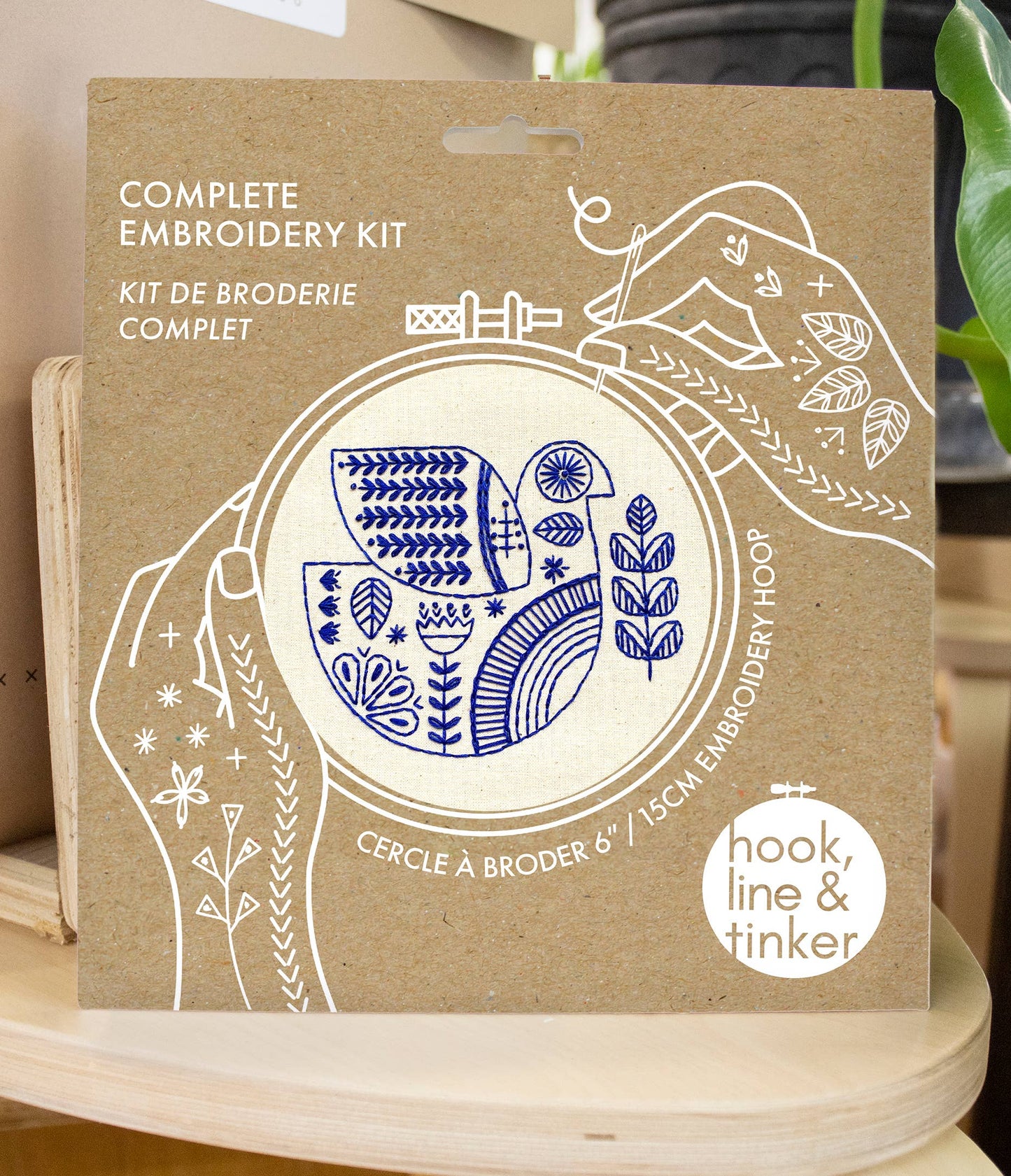 Hook, Line & Tinker Hygge Dove Complete Embroidery Kit