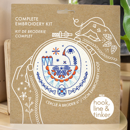 Hook, Line & Tinker Goose Complete Embroidery Kit