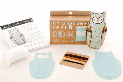 Kiriki Press Horned Owl Embroidery Kit