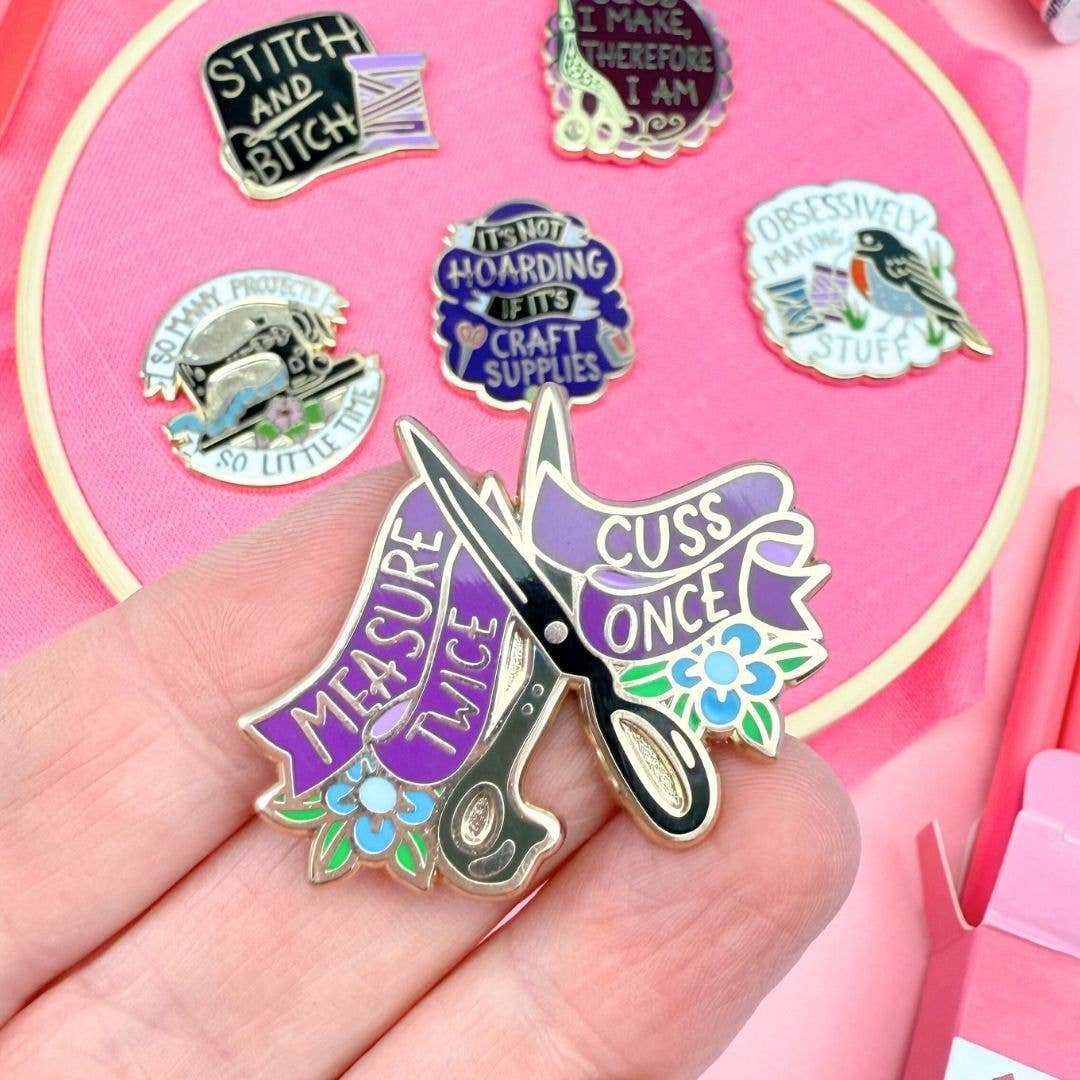 Jubly-Umph 'Measure Twice Cuss Once' Needle Minder