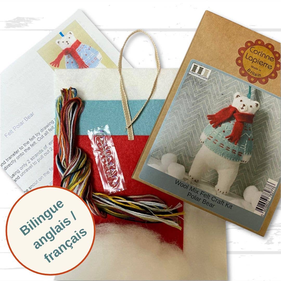 Corinne Lapierre Limited Polar Bear Felt Craft Mini Kit