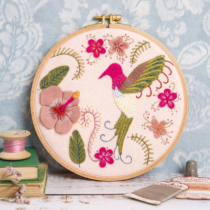 Corinne Lapierre Hummingbird Appliqué Hoop Craft Kit