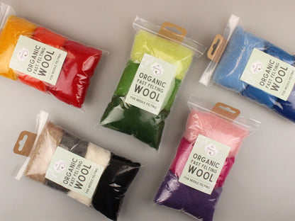 The Makerss Organic Fast Felting Wool Mix for Needle Felting