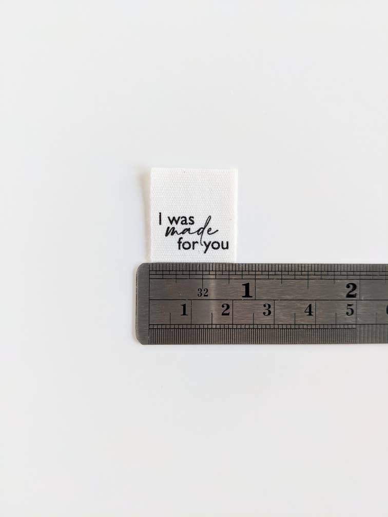 Intensely Distracted 'I Was Made For You, And Only You' Sewing Labels