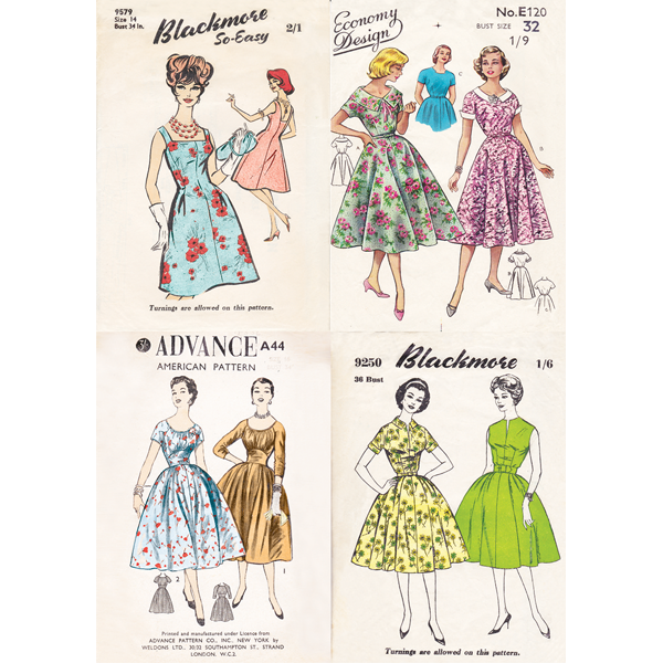 Dyson Design Greeting Card (Flared Dresses)