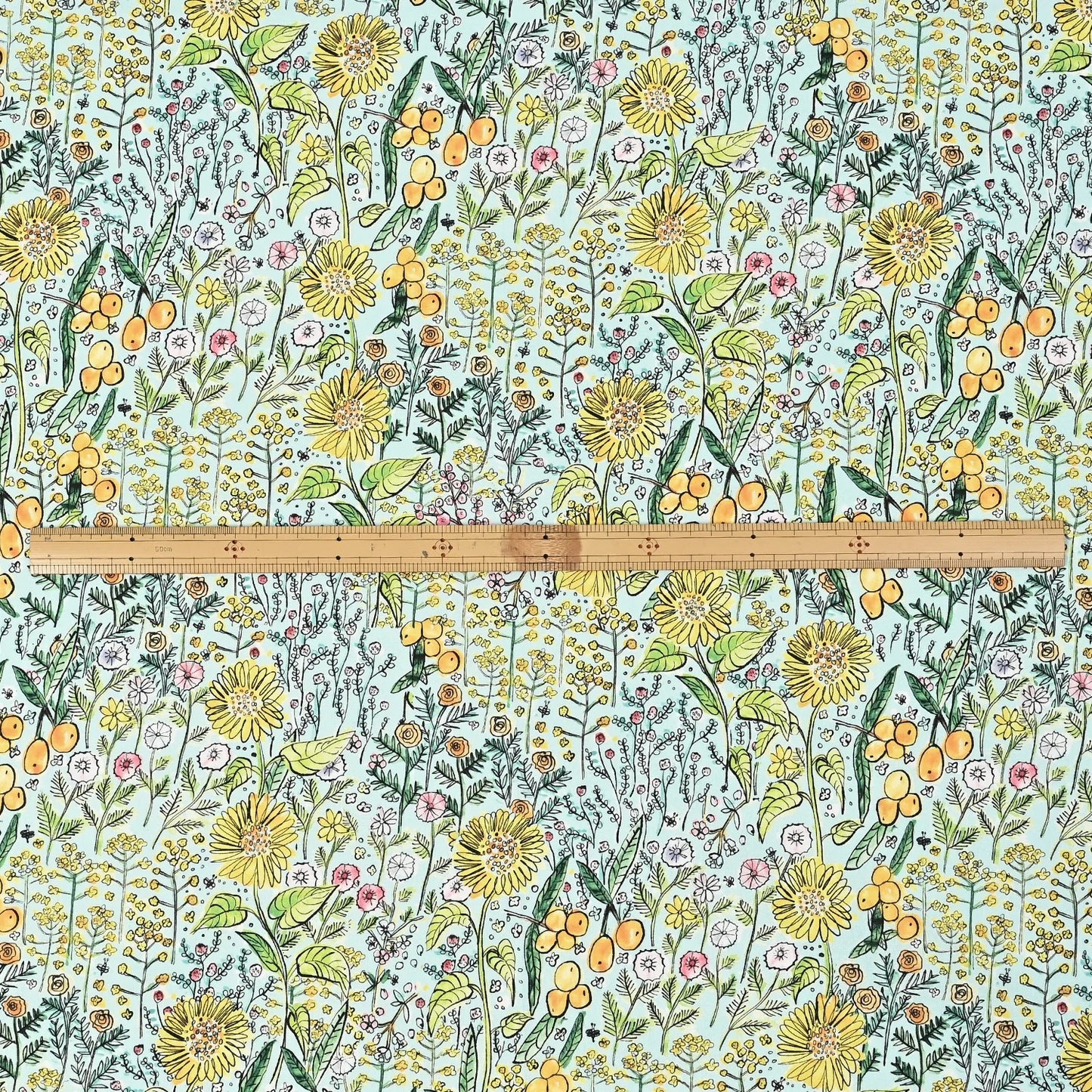 Kokka Paper Message (Honey Flower) ($60/metre)