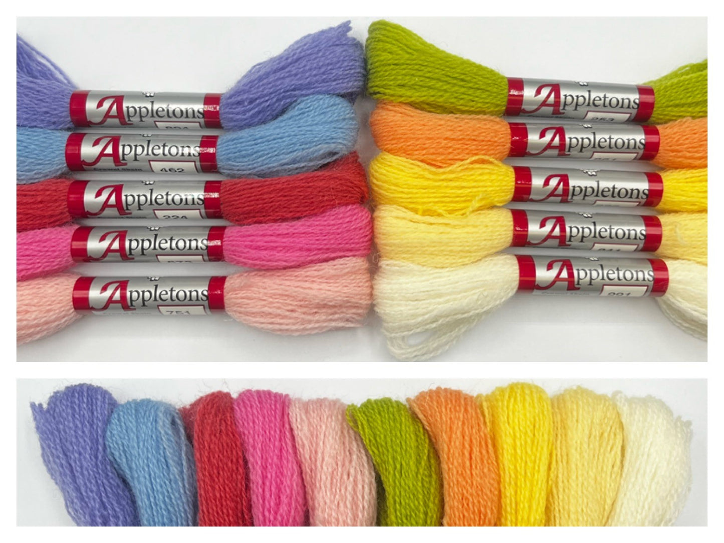 Appletons Crewel 2 Ply Range (Spring Colours)