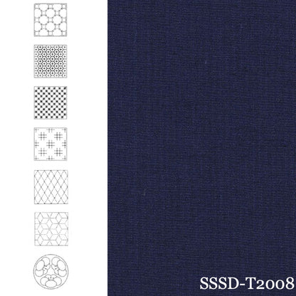 BeBe Bold Seven Sashiko Patterns (Navy)