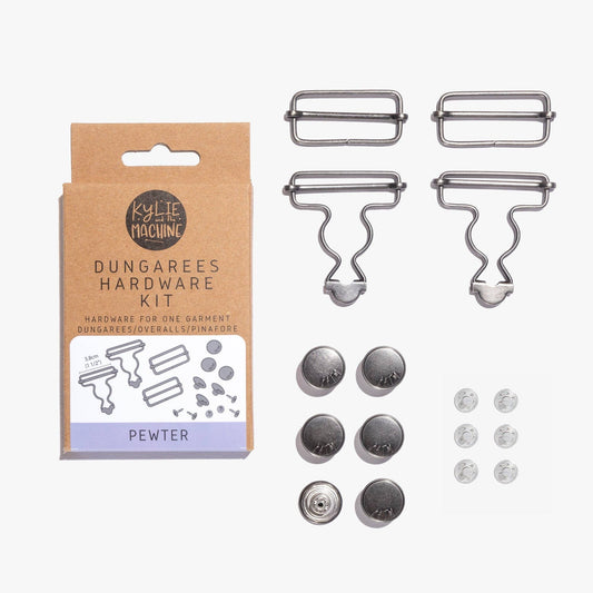 Kylie and the Machine Dungarees Hardware Kit (Pewter)