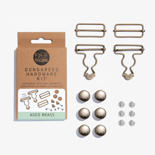 Kylie and the Machine Dungarees Hardware Kit (Aged Brass)