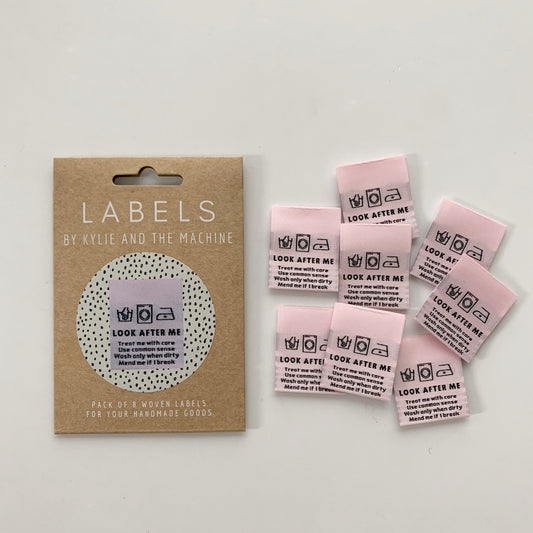 Kylie and the Machine “Look After Me" Woven Labels 8 pack