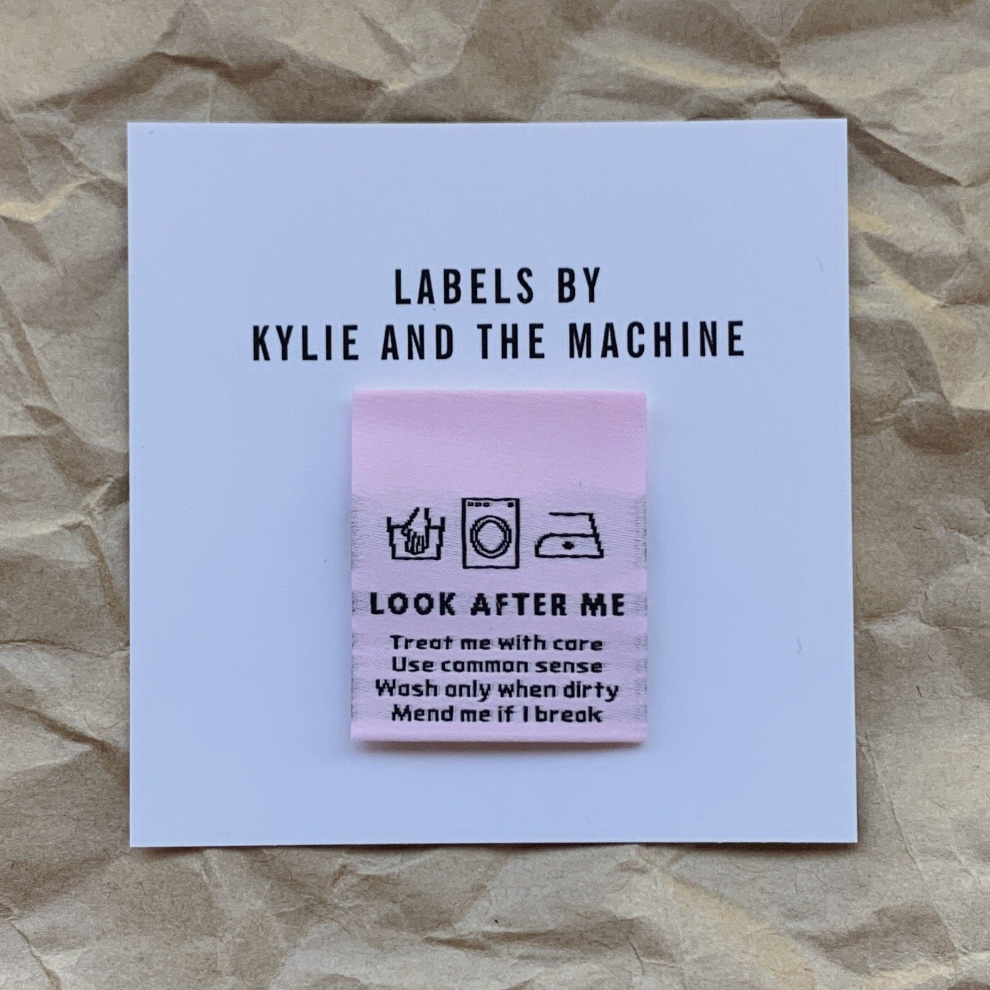 "Look After Me" Woven Labels 8 pack